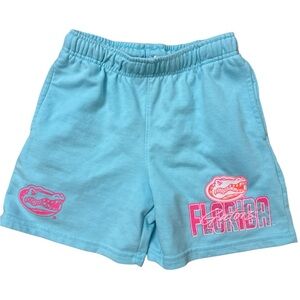 Florida Gators Powder‎ Blue Boys Youth Sweat Shorts Size Medium 10-12 Gators